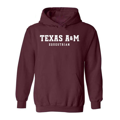 Texas A&M - NCAA Equestrian : Marina Caputo - Classic Shersey Hooded Sweatshirt-0