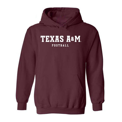 Texas A&M - NCAA Football : Justin Echols - Classic Shersey Hooded Sweatshirt-0
