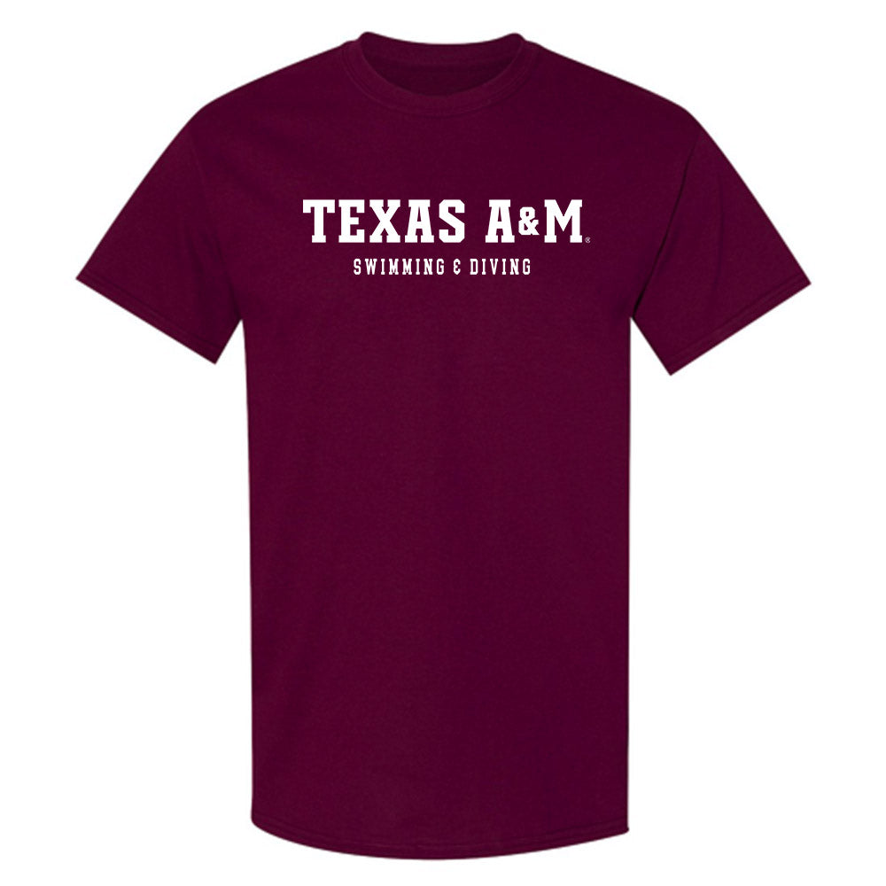 Texas A&M - NCAA Men's Swimming & Diving : Mason Leach - Classic Shersey T-Shirt-0
