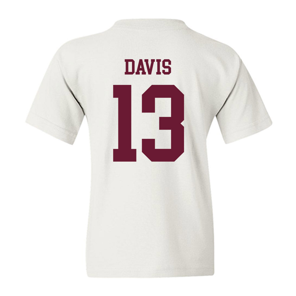 Texas A&M - NCAA Football : Myles Davis - Classic Shersey Youth T-Shirt-1
