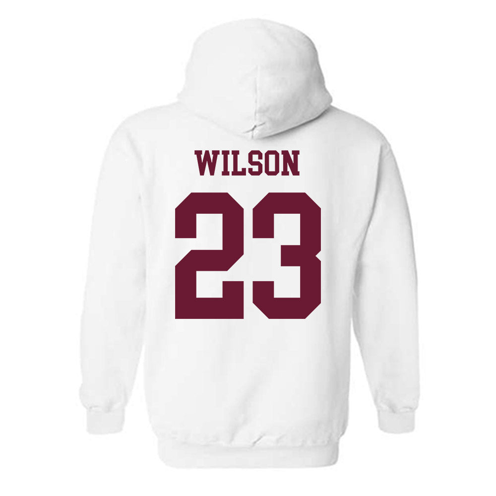 Texas A&M - NCAA Baseball : Jorian Wilson - Classic Shersey Hooded Sweatshirt-1
