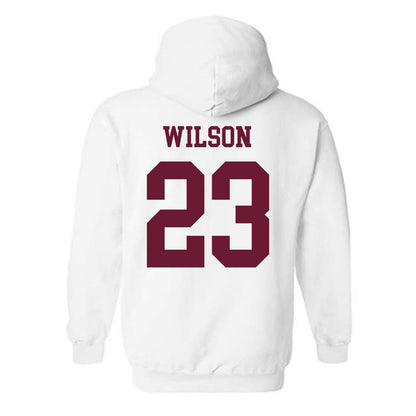 Texas A&M - NCAA Baseball : Jorian Wilson - Classic Shersey Hooded Sweatshirt-1