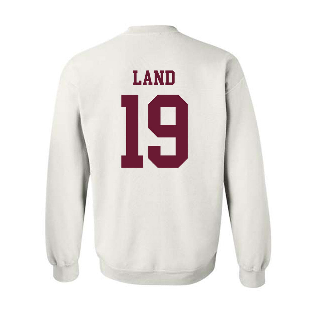 Texas A&M - NCAA Football : Paxton Land - Classic Shersey Crewneck Sweatshirt-1