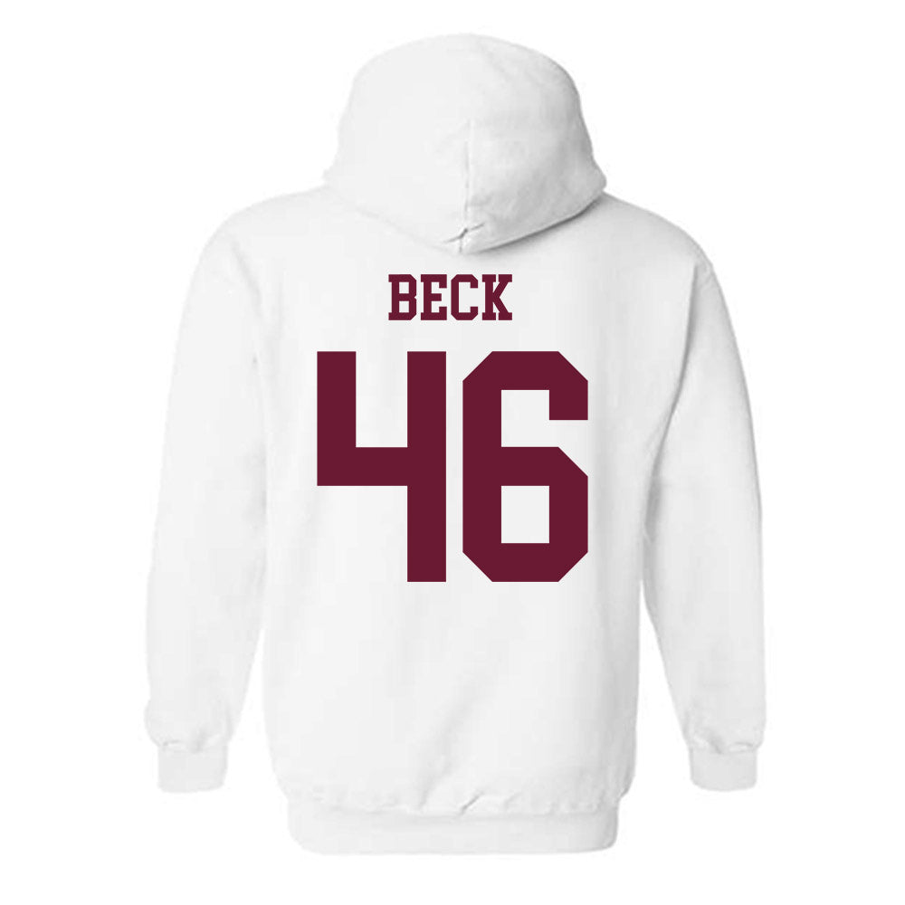 Texas A&M - NCAA Football : Qui Beck - Classic Shersey Hooded Sweatshirt-1