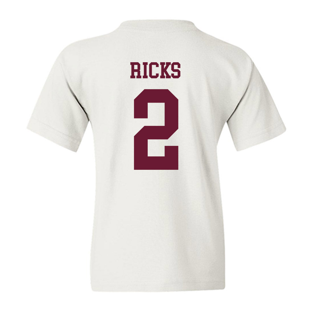 Texas A&M - NCAA Football : Dezz Ricks - Classic Shersey Youth T-Shirt-1