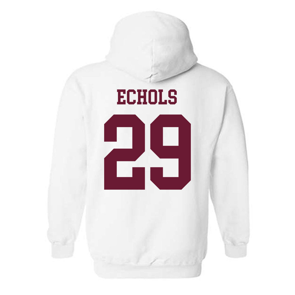 Texas A&M - NCAA Football : Justin Echols - Classic Shersey Hooded Sweatshirt-1