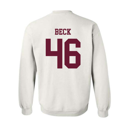 Texas A&M - NCAA Football : Qui Beck - Classic Shersey Crewneck Sweatshirt-1