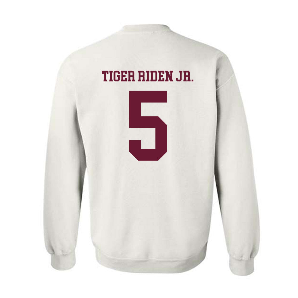 Texas A&M - NCAA Football : Deondrae Tiger Riden Jr. - Classic Shersey Crewneck Sweatshirt-1