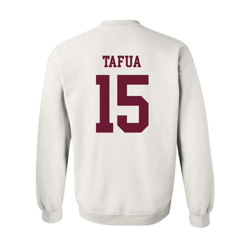 Texas A&M - NCAA Football : Caleb Tafua - Classic Shersey Crewneck Sweatshirt-1