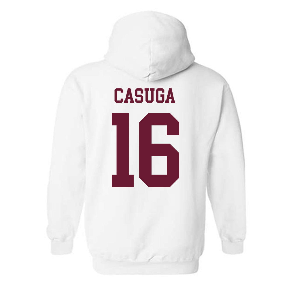 Texas A&M - NCAA Football : Helaman Casuga - Classic Shersey Hooded Sweatshirt-1
