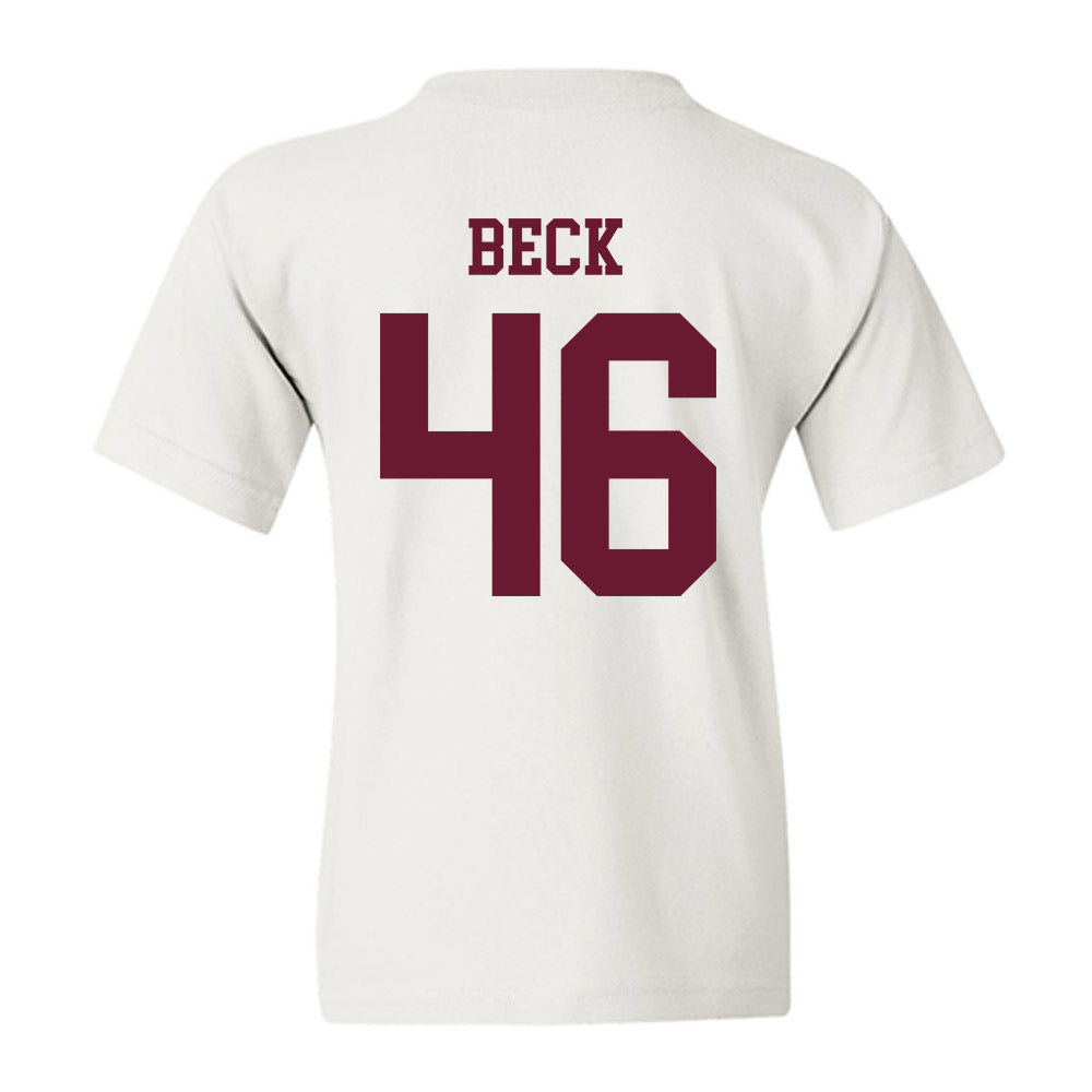 Texas A&M - NCAA Football : Qui Beck - Classic Shersey Youth T-Shirt-1