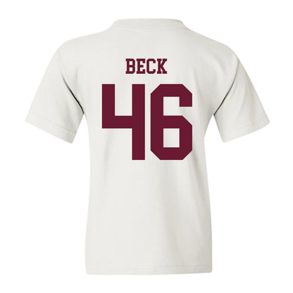 Texas A&M - NCAA Football : Qui Beck - Classic Shersey Youth T-Shirt-1