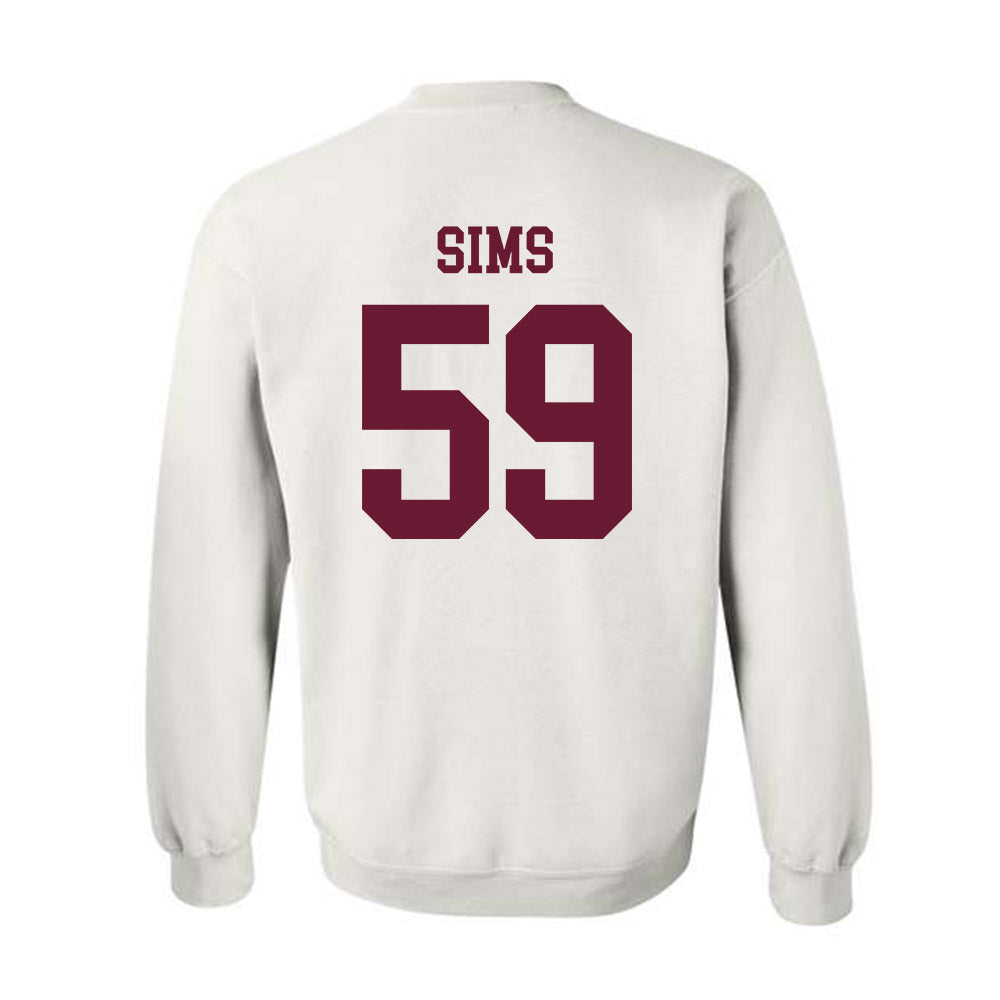 Texas A&M - NCAA Football : Chace Sims - Classic Shersey Crewneck Sweatshirt-1