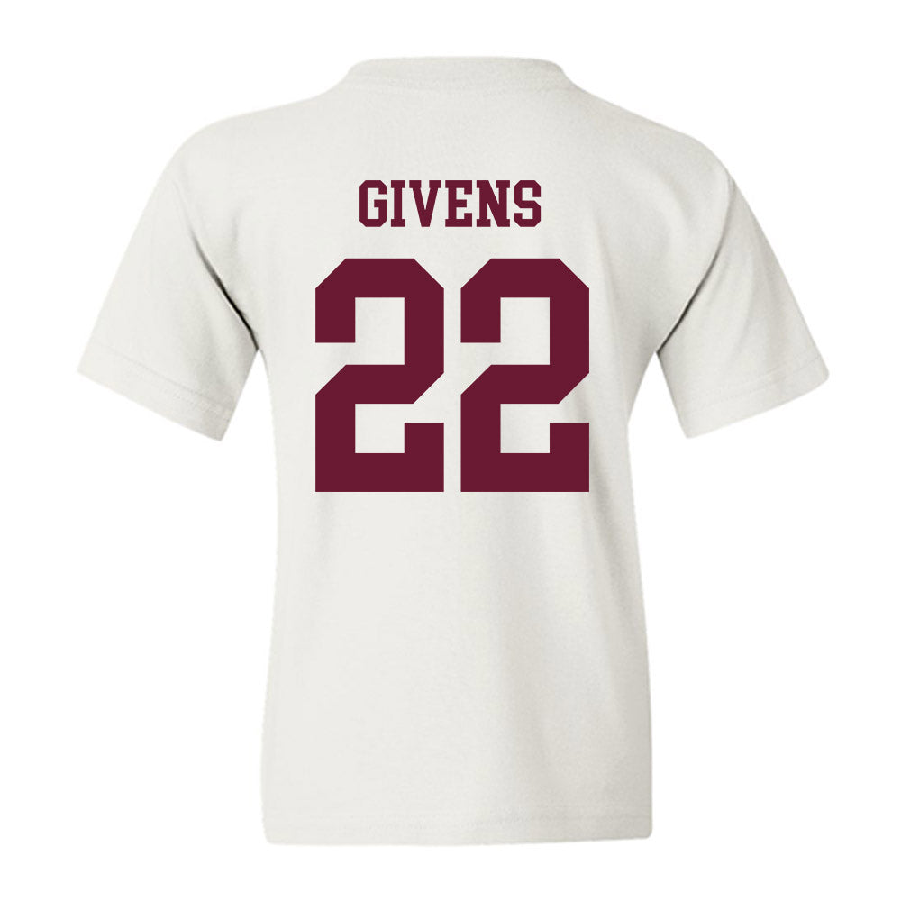 Texas A&M - NCAA Football : Tristian Givens - Classic Shersey Youth T-Shirt-1