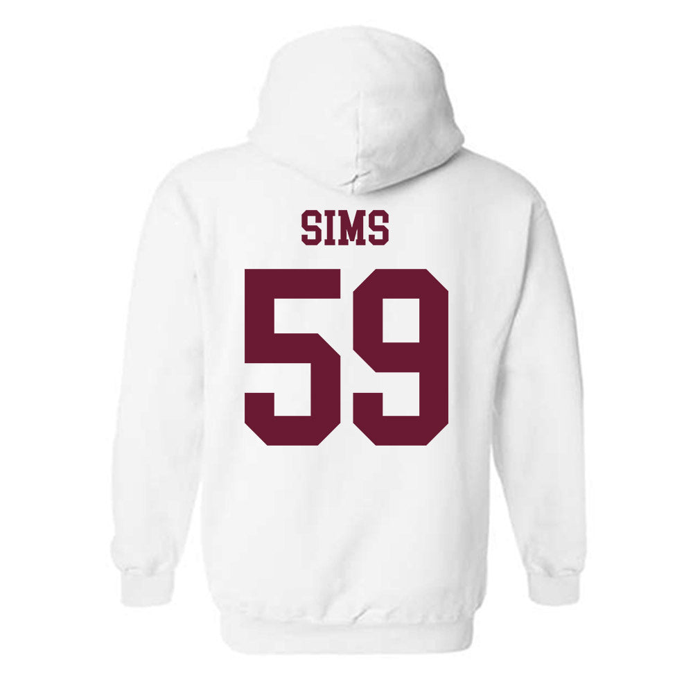 Texas A&M - NCAA Football : Chace Sims - Classic Shersey Hooded Sweatshirt-1