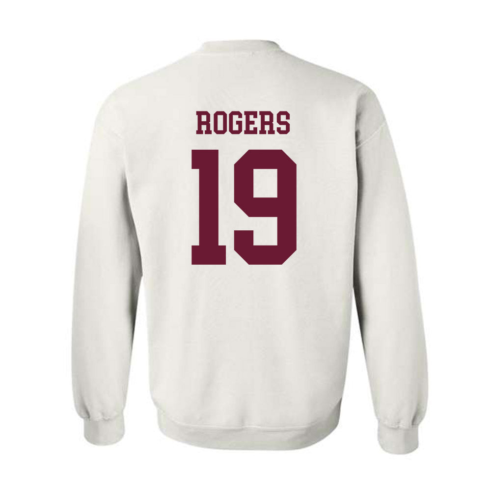 Texas A&M - NCAA Football : Bravion Rogers - Classic Shersey Crewneck Sweatshirt-1