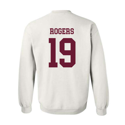 Texas A&M - NCAA Football : Bravion Rogers - Classic Shersey Crewneck Sweatshirt-1