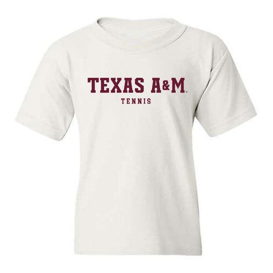 Texas A&M - NCAA Men's Tennis : Ethan Silva - Classic Shersey Youth T-Shirt-0