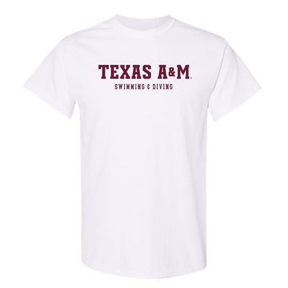 Texas A&M - NCAA Men's Swimming & Diving : Mason Leach - Classic Shersey T-Shirt-0
