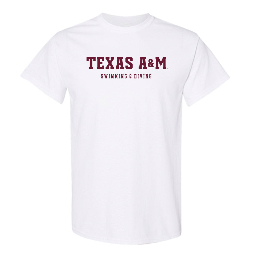 Texas A&M - NCAA Men's Swimming & Diving : Aj Robinson - Classic Shersey T-Shirt-0