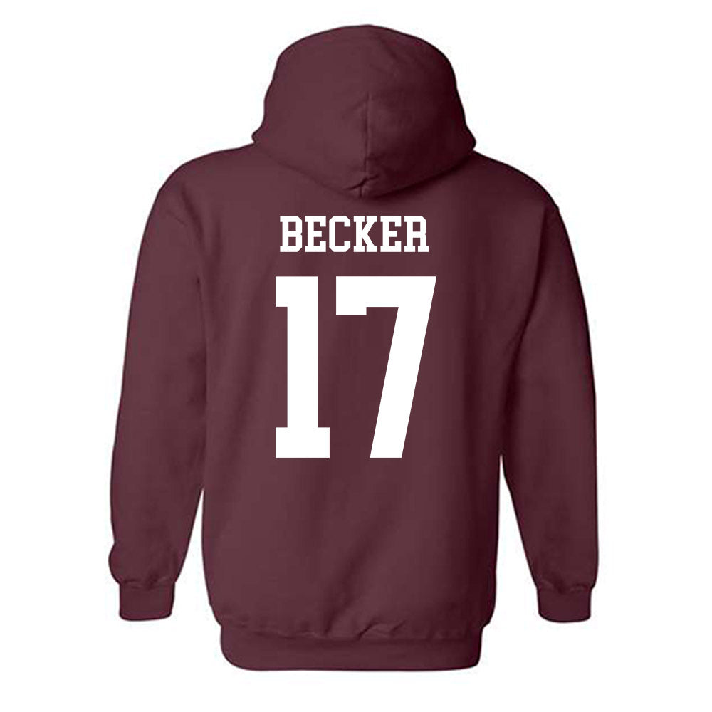 Texas A&M - NCAA Baseball : Zane Becker - Classic Shersey Hooded Sweatshirt-3