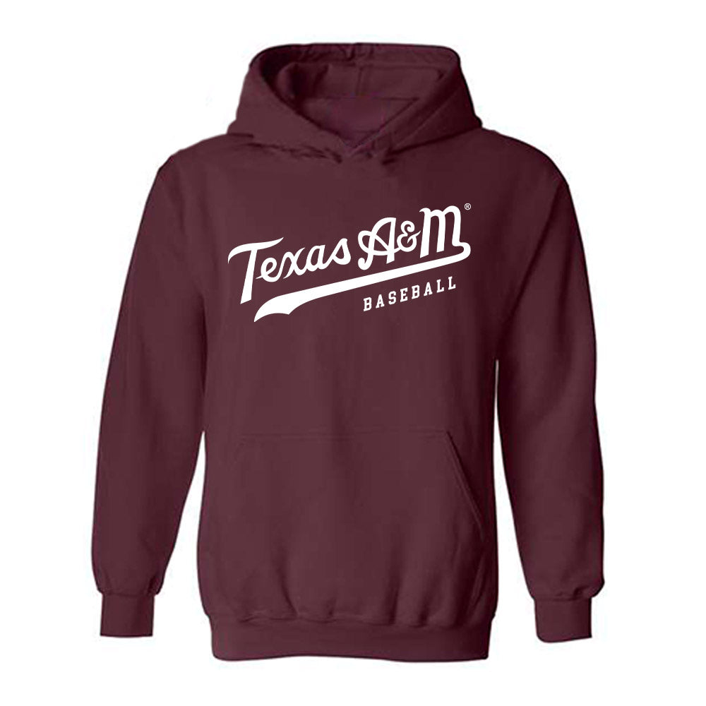 Texas A&M - NCAA Baseball : Zane Becker - Classic Shersey Hooded Sweatshirt-1