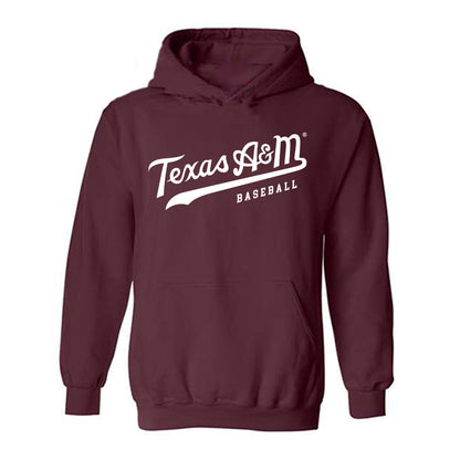 Texas A&M - NCAA Baseball : Zane Becker - Classic Shersey Hooded Sweatshirt-1