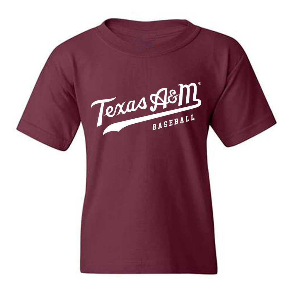 Texas A&M - NCAA Baseball : Chandler Hart - Classic Shersey Youth T-Shirt-1