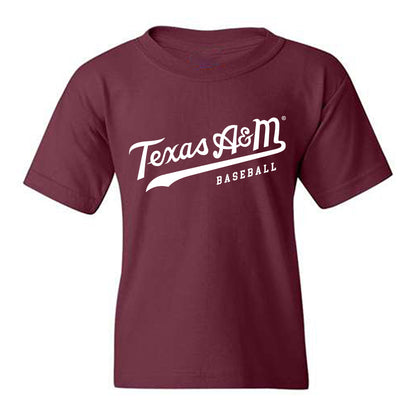 Texas A&M - NCAA Baseball : Chandler Hart - Classic Shersey Youth T-Shirt-1