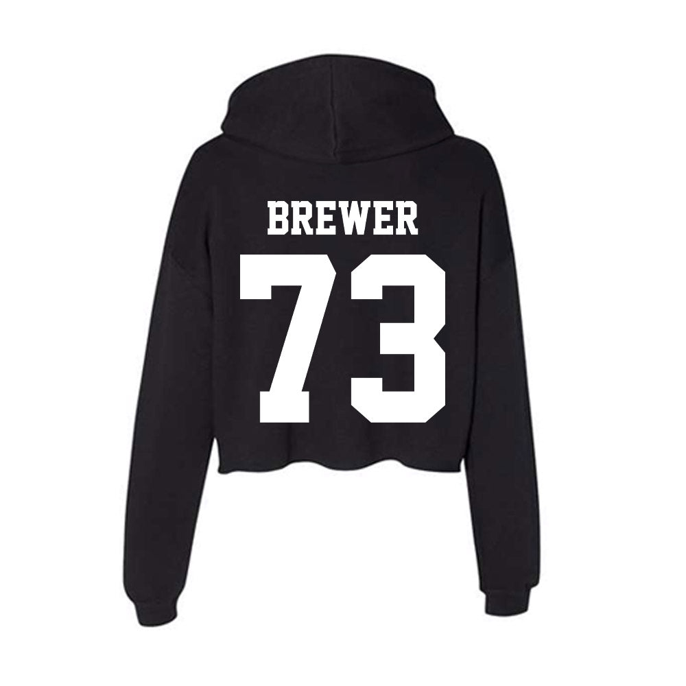 Penn State - NCAA Football : Caleb Brewer - Classic Shersey Women's Crop Fleece Hoodie-1