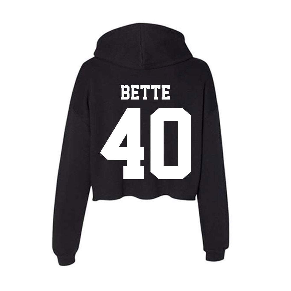 Penn State - NCAA Women's Lacrosse : Emily Bette - Classic Shersey Women's Crop Fleece Hoodie-1