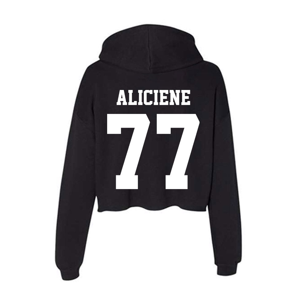Penn State - NCAA Football : Owen Aliciene - Classic Shersey Women's Crop Fleece Hoodie-1