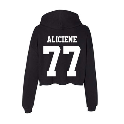 Penn State - NCAA Football : Owen Aliciene - Classic Shersey Women's Crop Fleece Hoodie-1