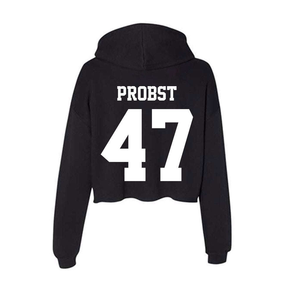Penn State - NCAA Football : Aidan Probst - Classic Shersey Women's Crop Fleece Hoodie-1