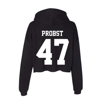 Penn State - NCAA Football : Aidan Probst - Classic Shersey Women's Crop Fleece Hoodie-1
