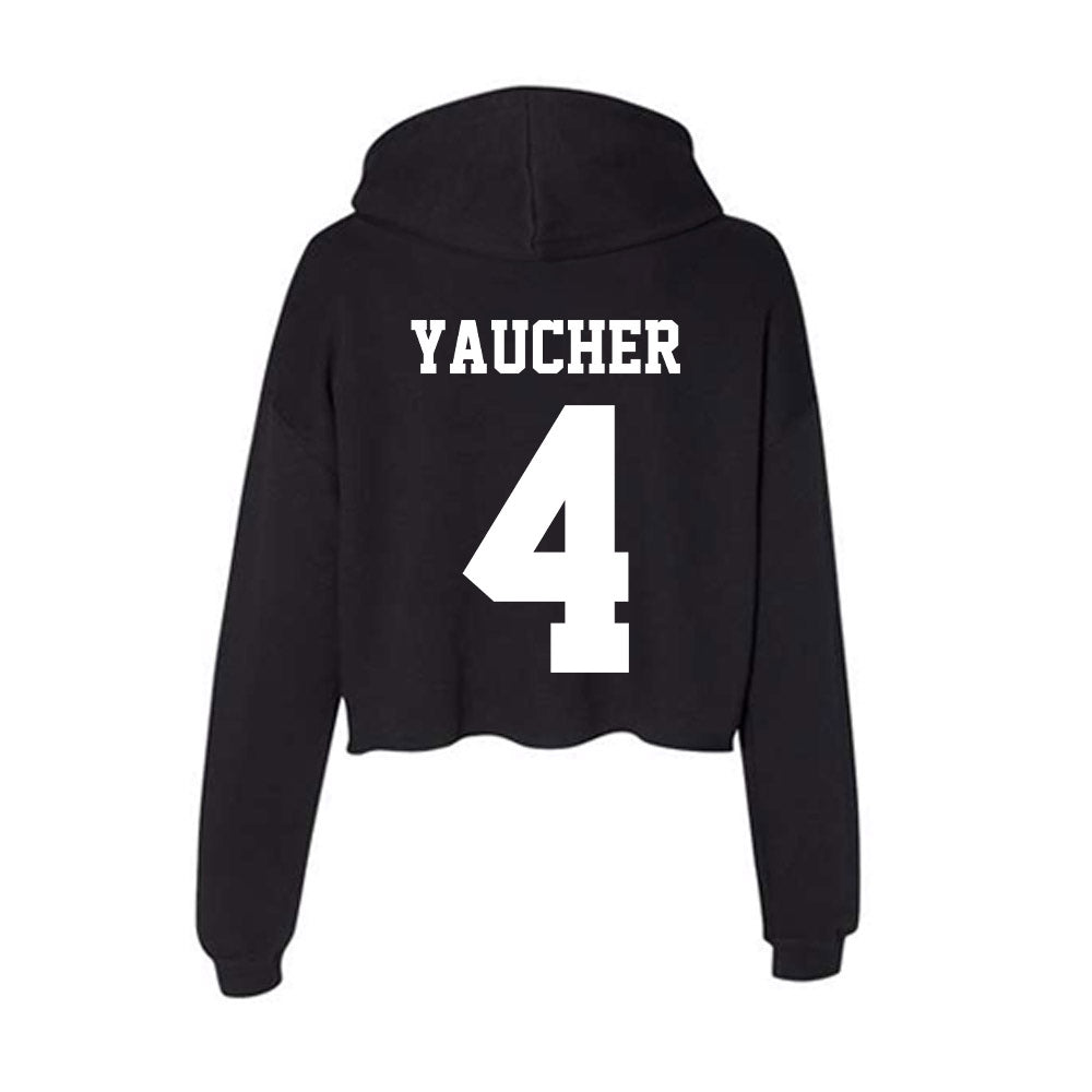 Penn State - NCAA Baseball : Preston Yaucher - Classic Shersey Women's Crop Fleece Hoodie-1