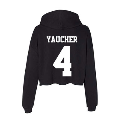 Penn State - NCAA Baseball : Preston Yaucher - Classic Shersey Women's Crop Fleece Hoodie-1