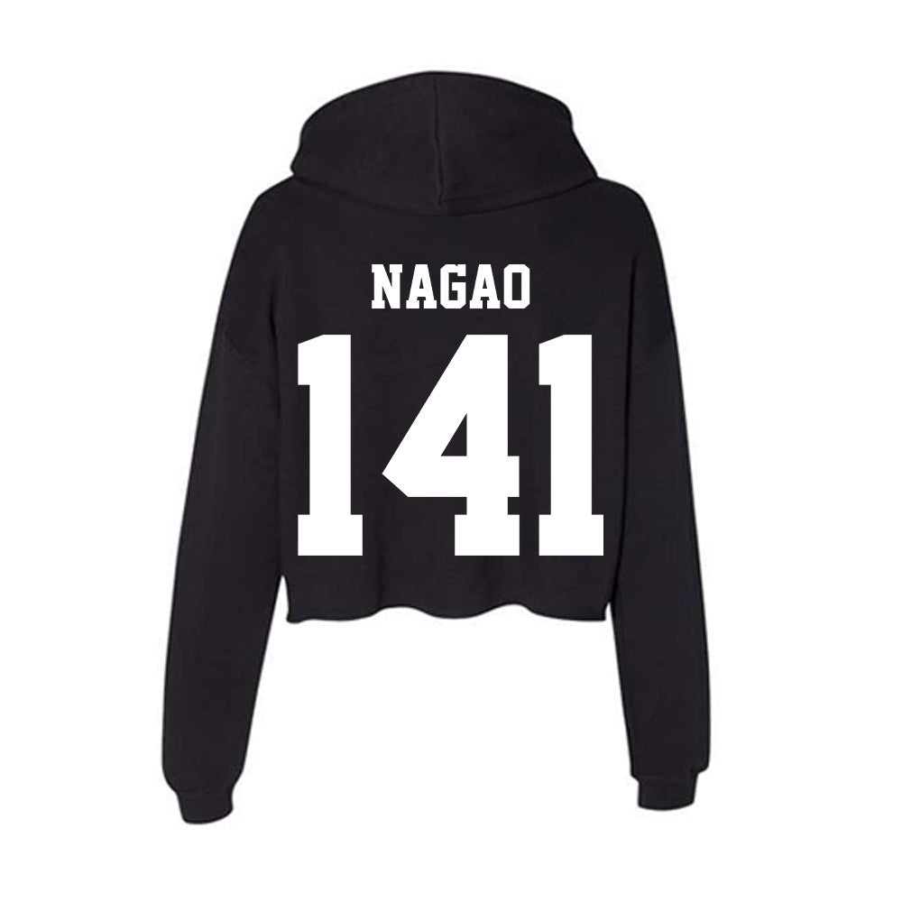 Penn State - NCAA Wrestling : Aaron Nagao - Classic Shersey Women's Crop Fleece Hoodie-1
