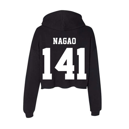 Penn State - NCAA Wrestling : Aaron Nagao - Classic Shersey Women's Crop Fleece Hoodie-1