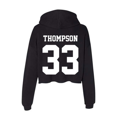 Penn State - NCAA Baseball : Peter Thompson - Classic Shersey Women's Crop Fleece Hoodie-1