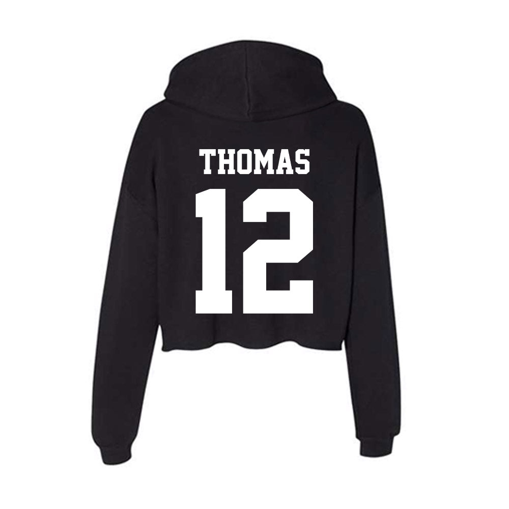 Penn State - NCAA Football : Xxavier Thomas - Classic Shersey Women's Crop Fleece Hoodie-1