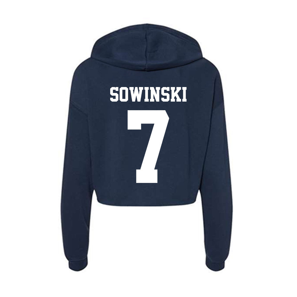 Penn State - NCAA Men's Soccer : Luca Sowinski - Classic Shersey Women's Crop Fleece Hooded Sweatshirt-1