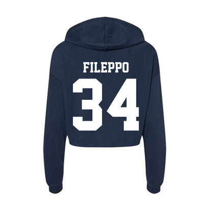Penn State - NCAA Football : Chris Fileppo - Classic Shersey Women's Crop Fleece Hoodie-1