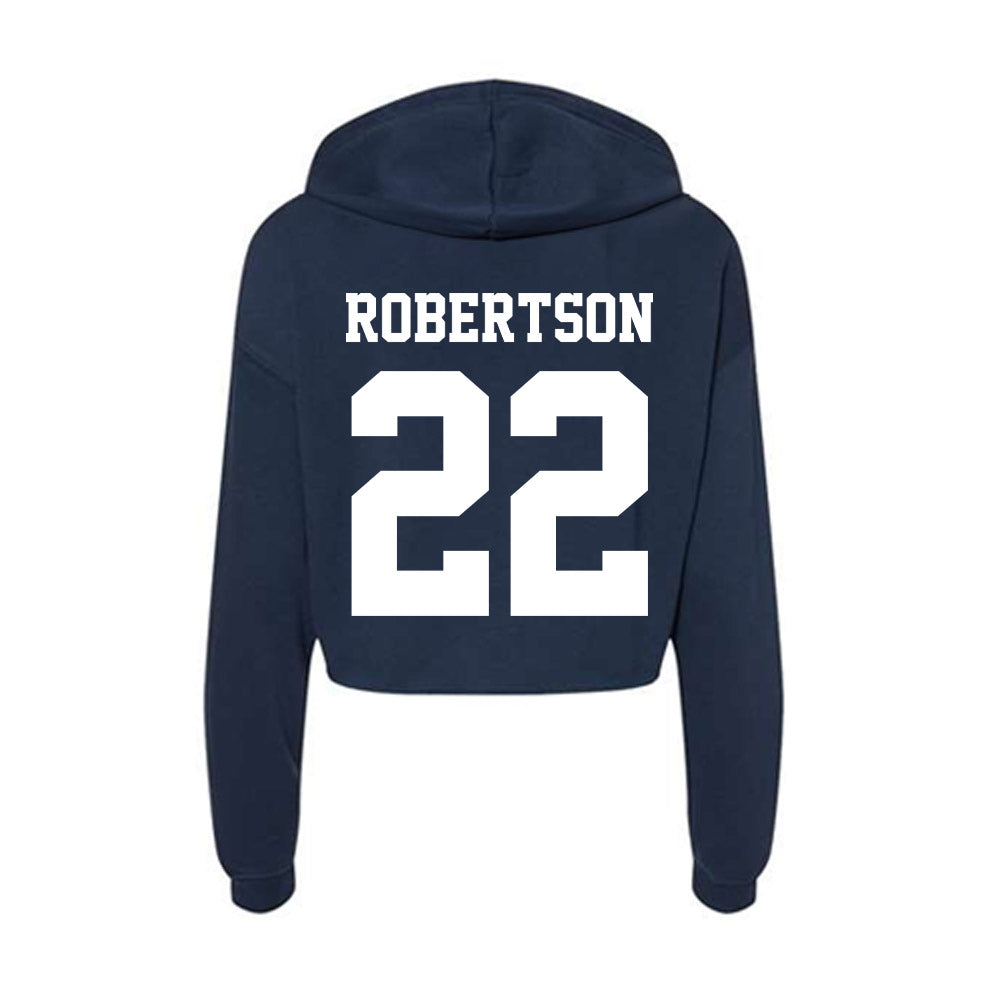 Penn State - NCAA Men's Lacrosse : Chase Robertson - Classic Shersey Women's Crop Fleece Hoodie-1