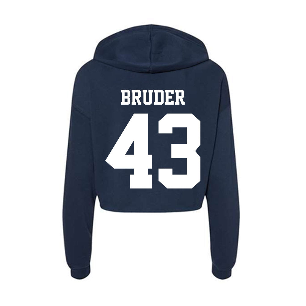 Penn State - NCAA Men's Lacrosse : Paul Bruder - Classic Shersey Women's Crop Fleece Hoodie-1