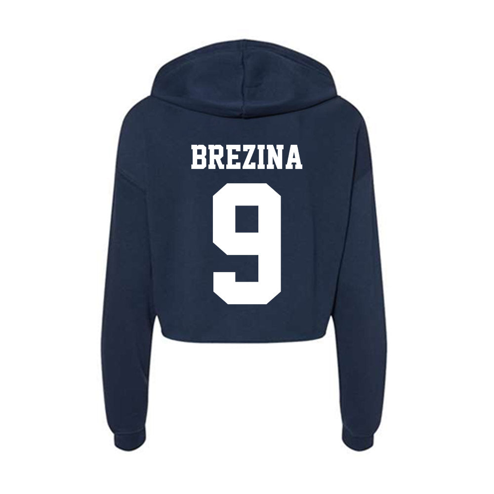Penn State - NCAA Football : Cael Brezina - Classic Shersey Women's Crop Fleece Hooded Sweatshirt-1