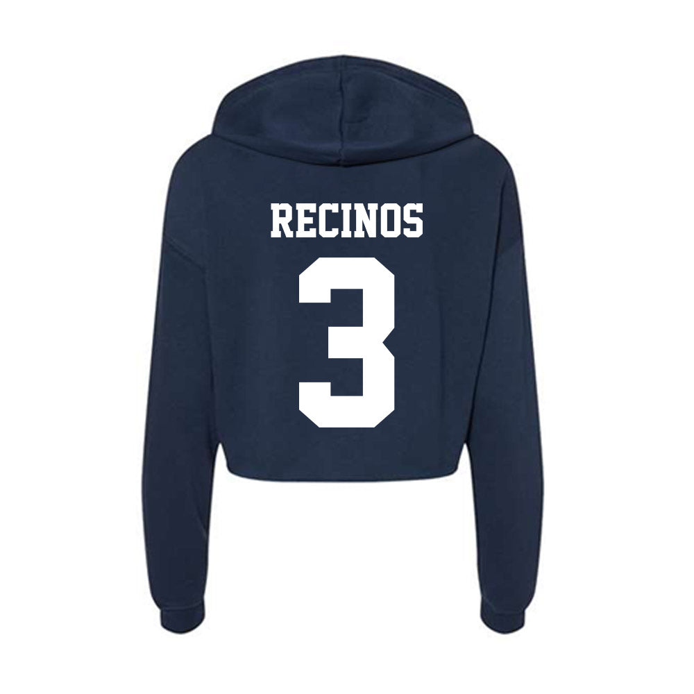 Penn State - NCAA Men's Soccer : Arian Recinos - Classic Shersey Women's Crop Fleece Hooded Sweatshirt-1