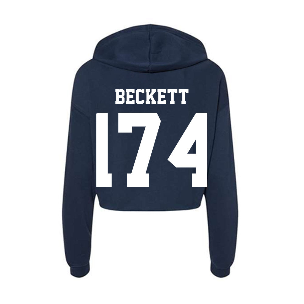 Penn State - NCAA Wrestling : Sam Beckett - Classic Shersey Women's Crop Fleece Hoodie-1