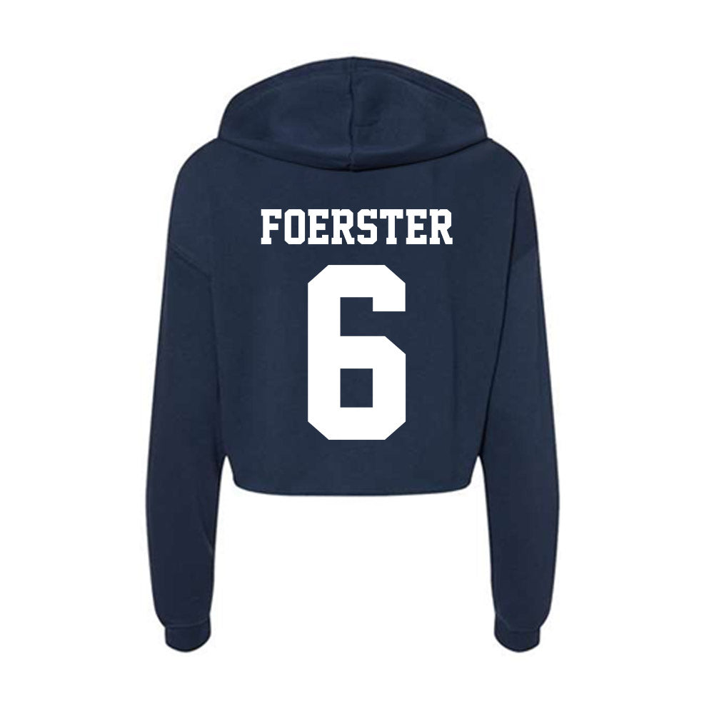 Penn State - NCAA Men's Soccer : Noah Foerster - Classic Shersey Women's Crop Fleece Hooded Sweatshirt-1