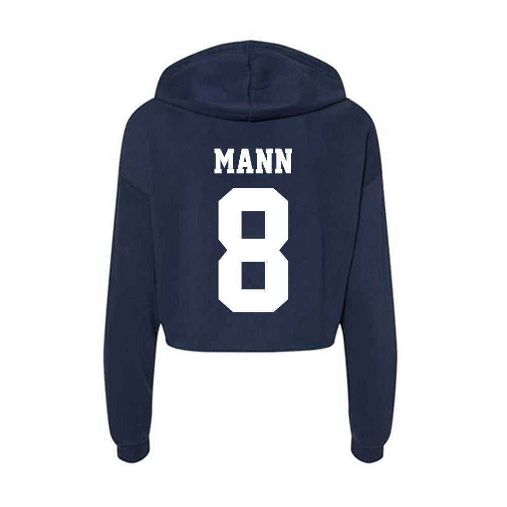 Penn State - NCAA Men's Soccer : Joven Mann - Classic Shersey Women's Crop Fleece Hooded Sweatshirt-1